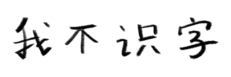 我不识字